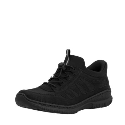 Rieker Ready 2 Go sneakers til dame i sort med Antistress og Ready 2 Go.