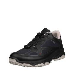 Ecco sneakers til dame i sort med elastiske snøre og GoreTex.