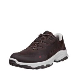 Ecco Receptor XP sneakers til herre i mørkebrun læder med snørebånd og vandtæt membran samt gummisål