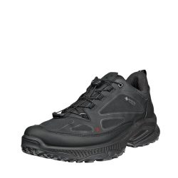 Ecco Receptor Xp sneakers til herre i sort med justerbar elastik og Gore-Tex samt udtagelig sål