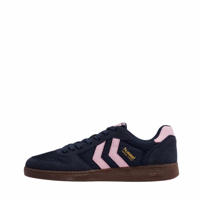 Hummel Handball Perfekt MS sneakers til dame i mørkeblå med snørebånd og udtagelig sål