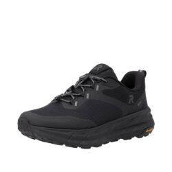 Rieker sneakers til herre i sort med udtagelig sål og justerbar elastik samt Rieker-Tex