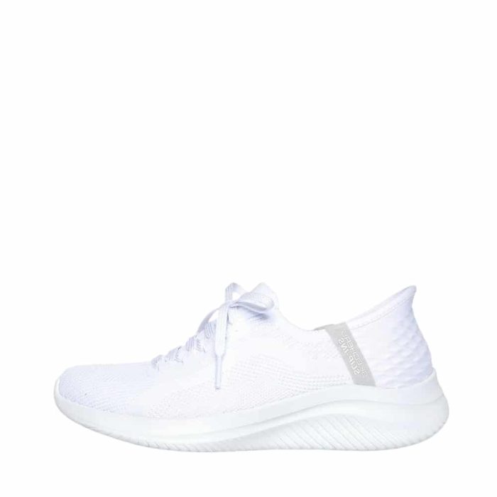 Skechers Slip-In Ultra Flex 3.0 Brilliant sneakers til dame hvid med fast hælkappe og air-cooled memory foam